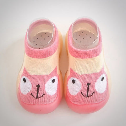 Mini Kontakt 2.0 - Rutschfeste Babyschuhe - Naturkontakt - Naturkontakt - Pinke Eule / Größe 18/19 11.5 cm (6-12 Monate) - Baby & Kleinkind